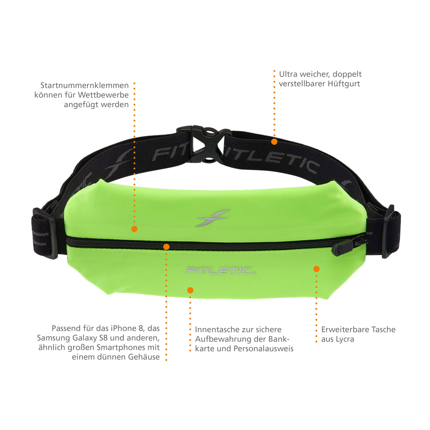 FITLETIC Laufgürtel – Mini Sport Belt