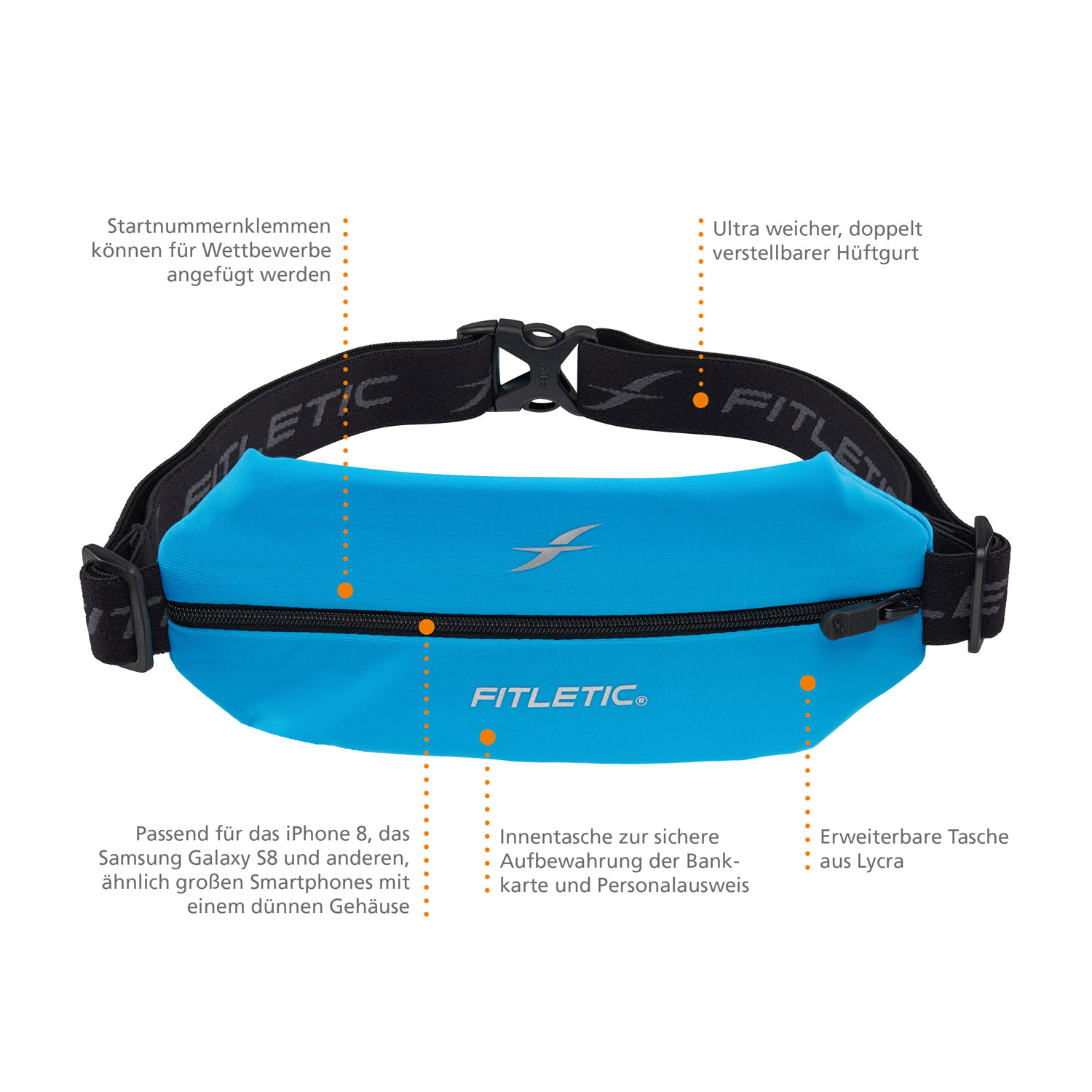 FITLETIC Laufgürtel – Mini Sport Belt