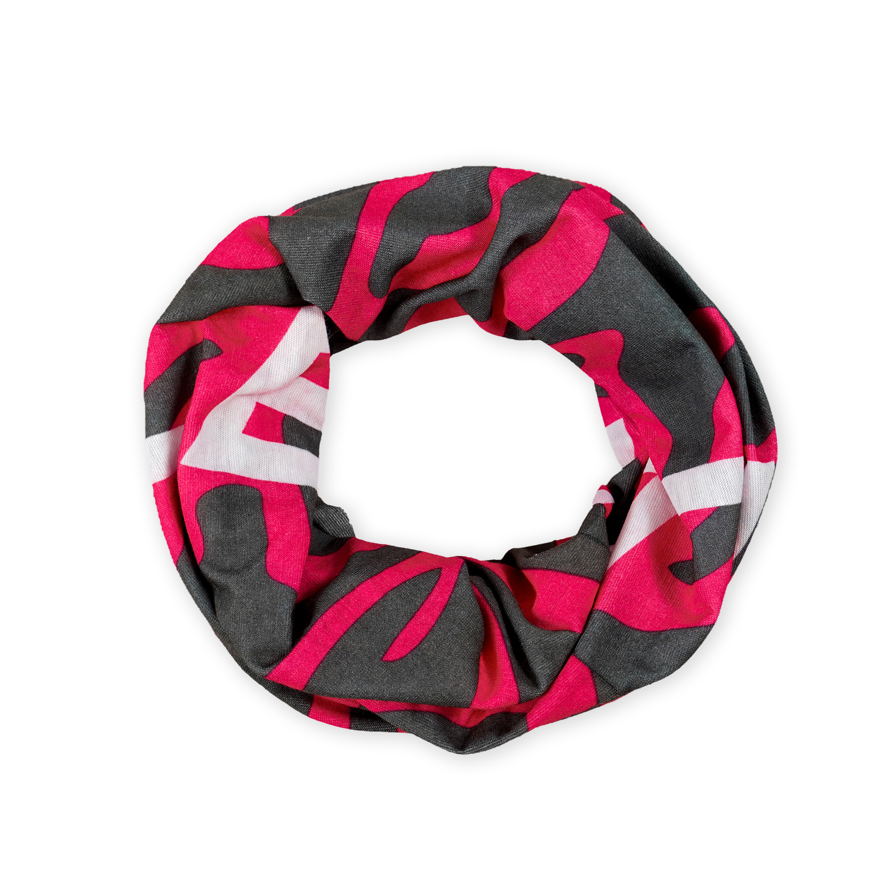 FITLETIC Multi Scarf Zebra pink-grau