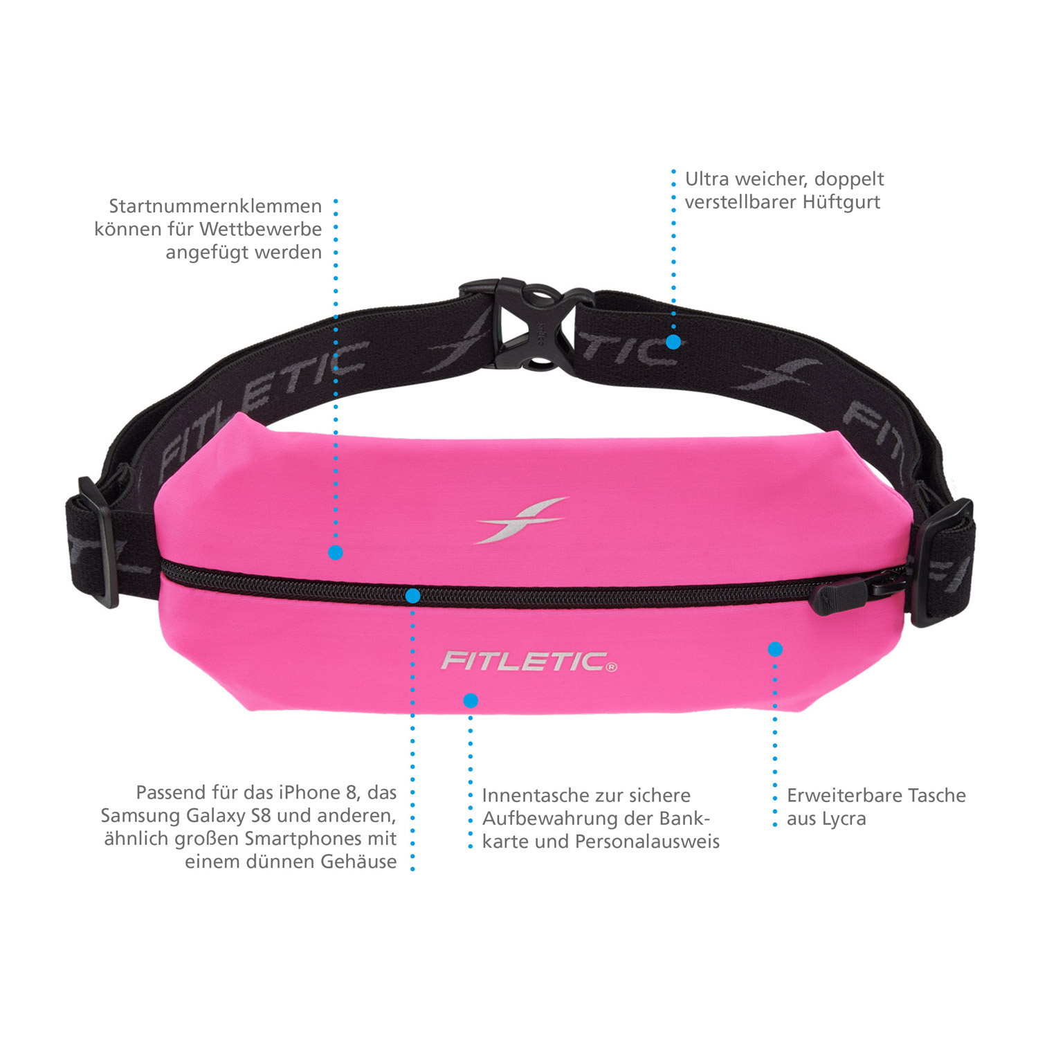 FITLETIC Laufgürtel – Mini Sport Belt