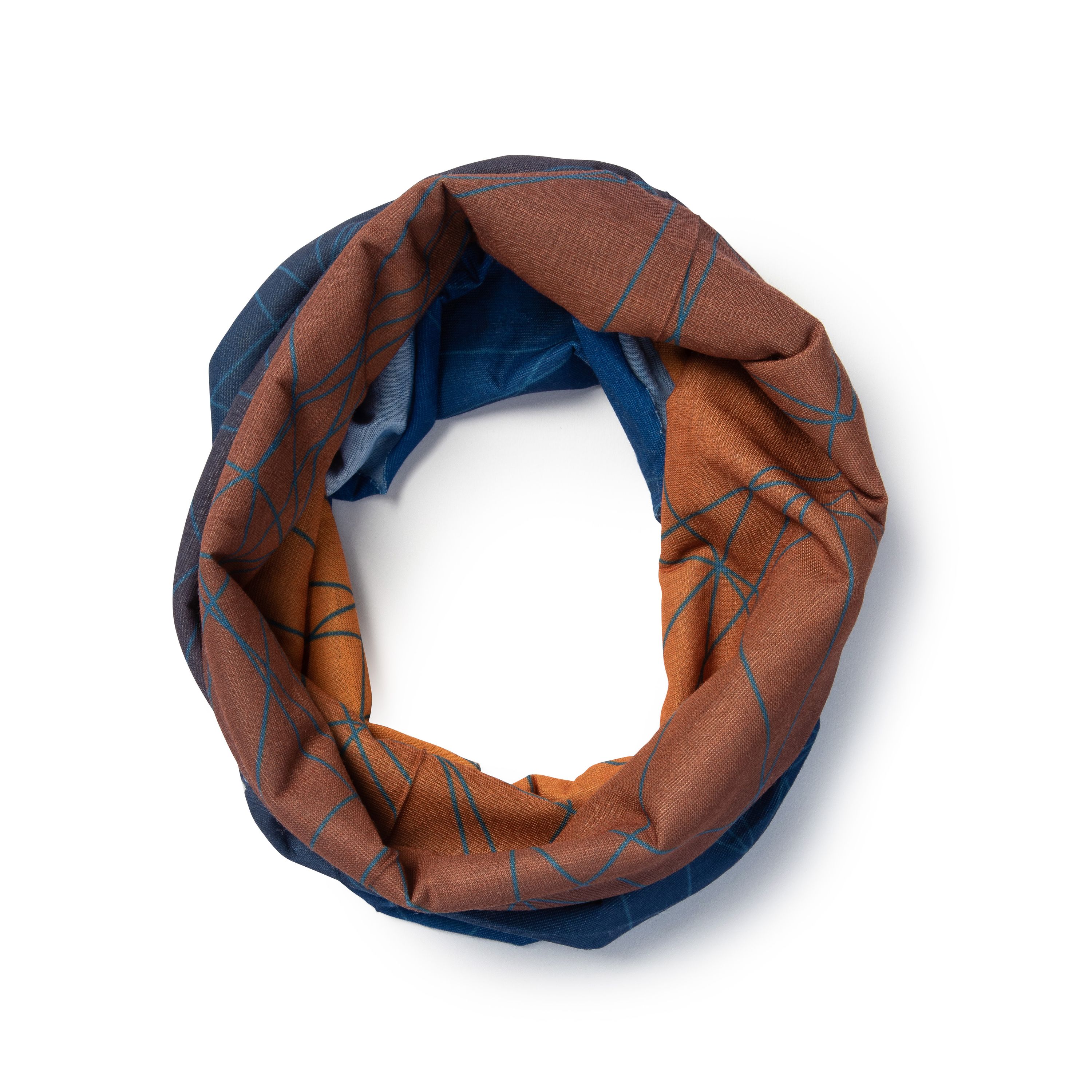 FITLETIC Multi Scarf orange-blau